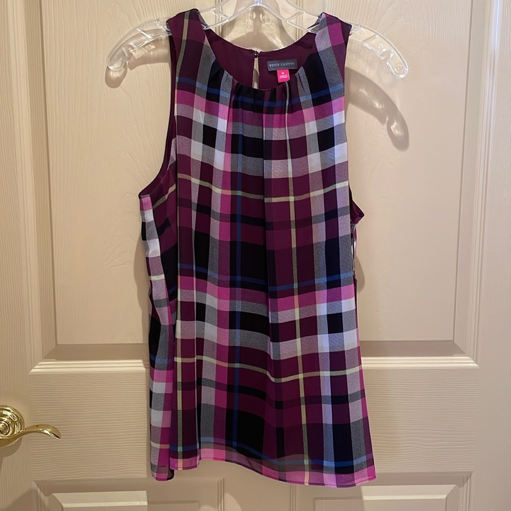 New with tags Vince Camuto purple tank lined size M